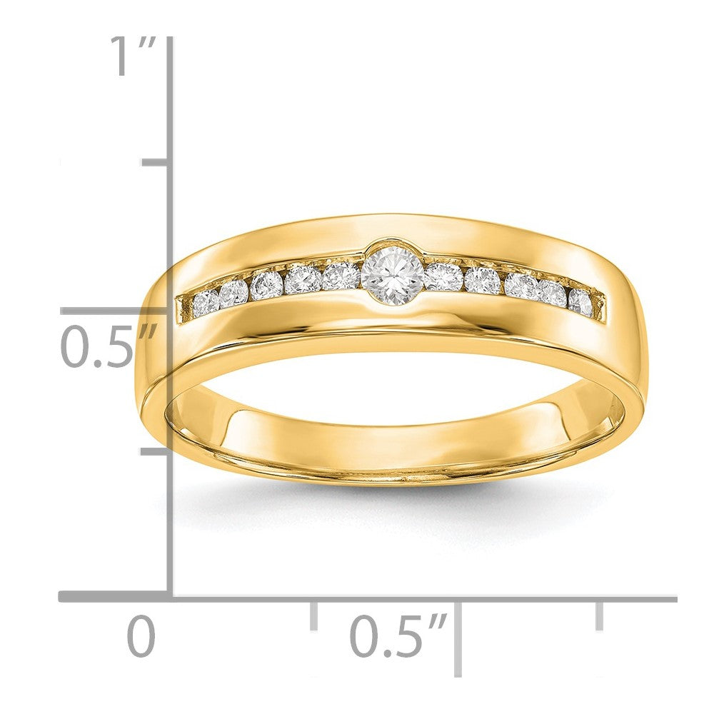 14K Lab Grown Diamond VS/SI FGH Men's Band