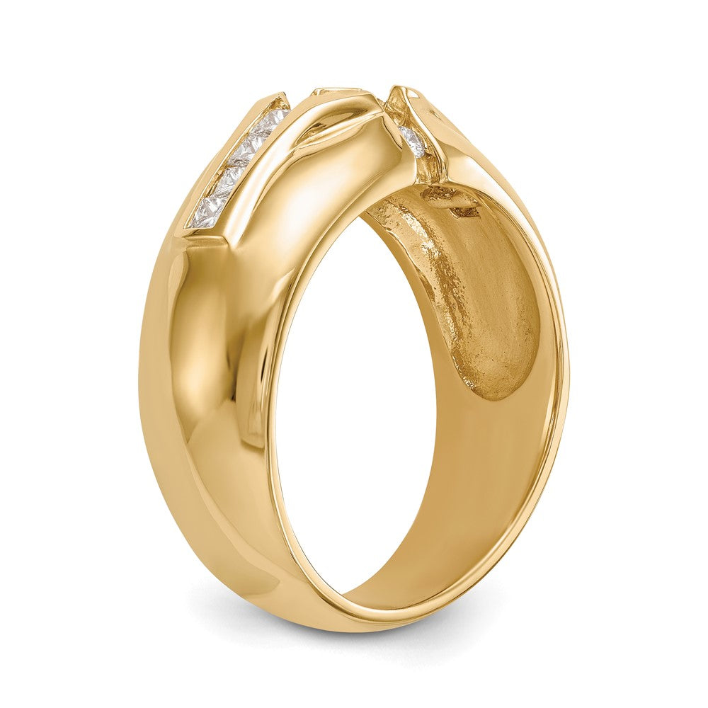 14K Lab Grown VS/SI FGH Dia Men's Ring