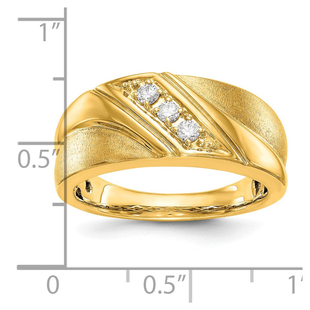 14K Lab Grown Diamond VS/SI FGH Men's Band