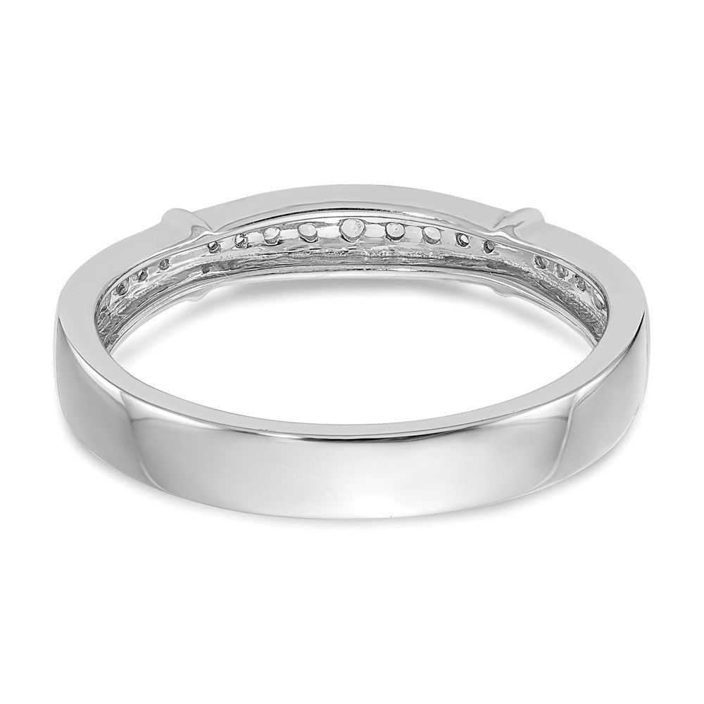 14K White Gold Lab Grown Diamond VS/SI FGH Trio Ladies Band