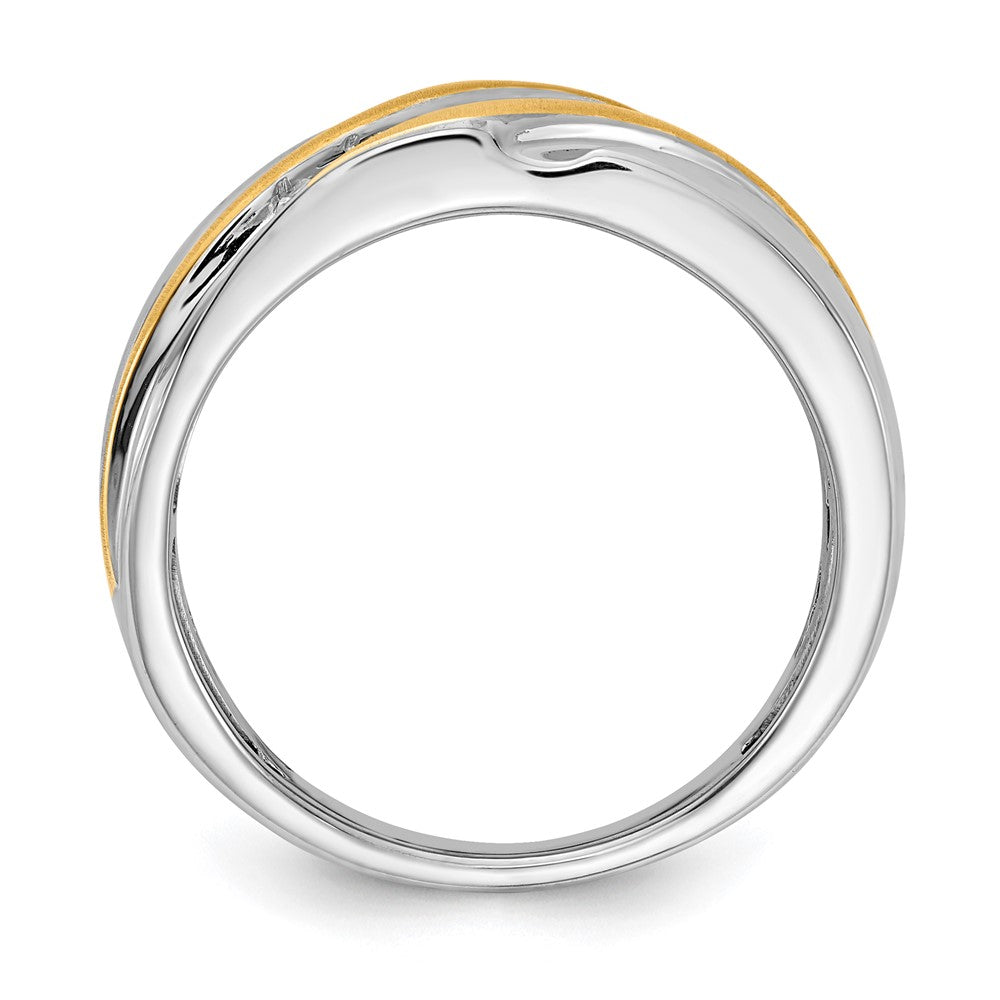 14K Two-Tone Lab Grown VS/SI FGH Dia Men's Ring