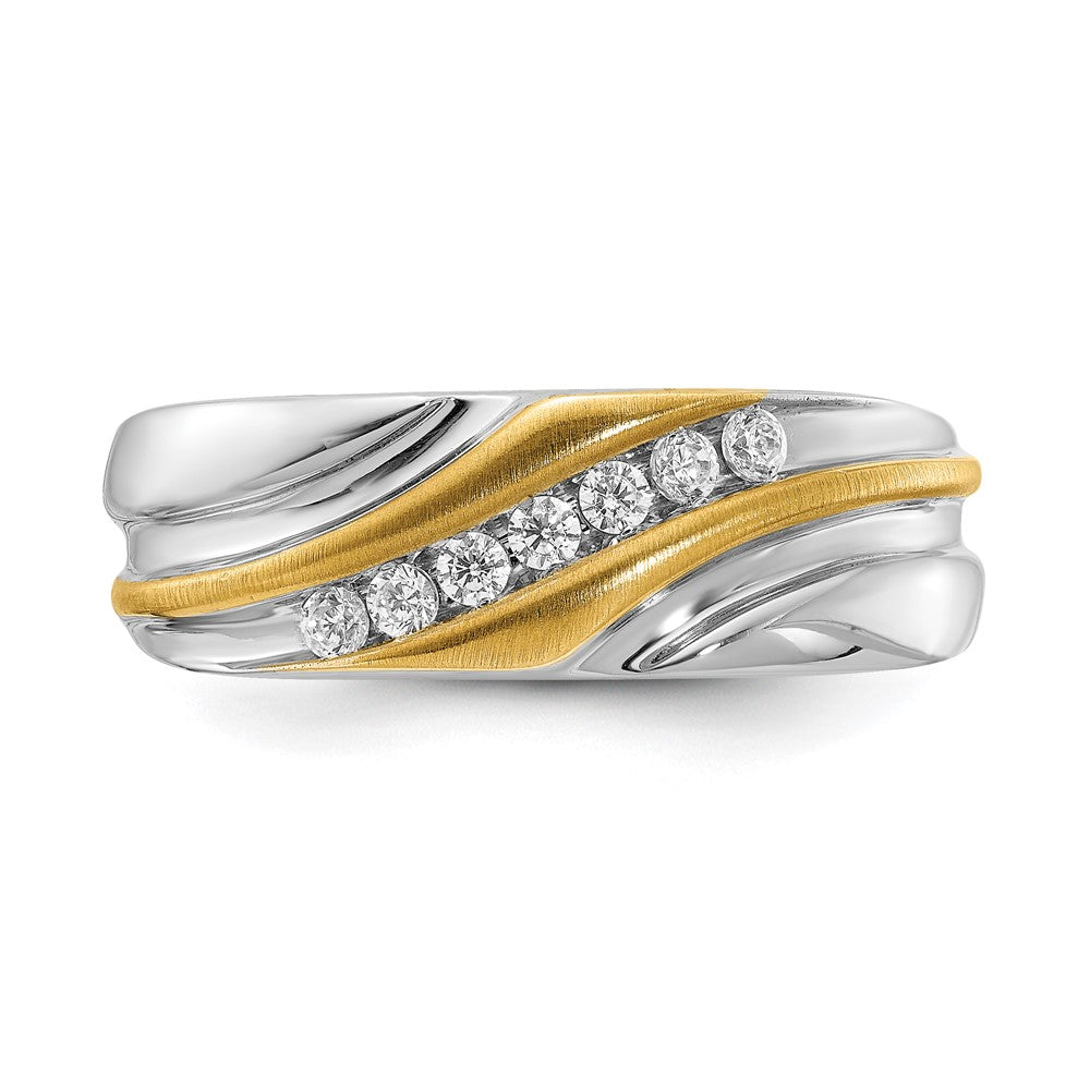 14K Two-Tone Lab Grown VS/SI FGH Dia Men's Ring