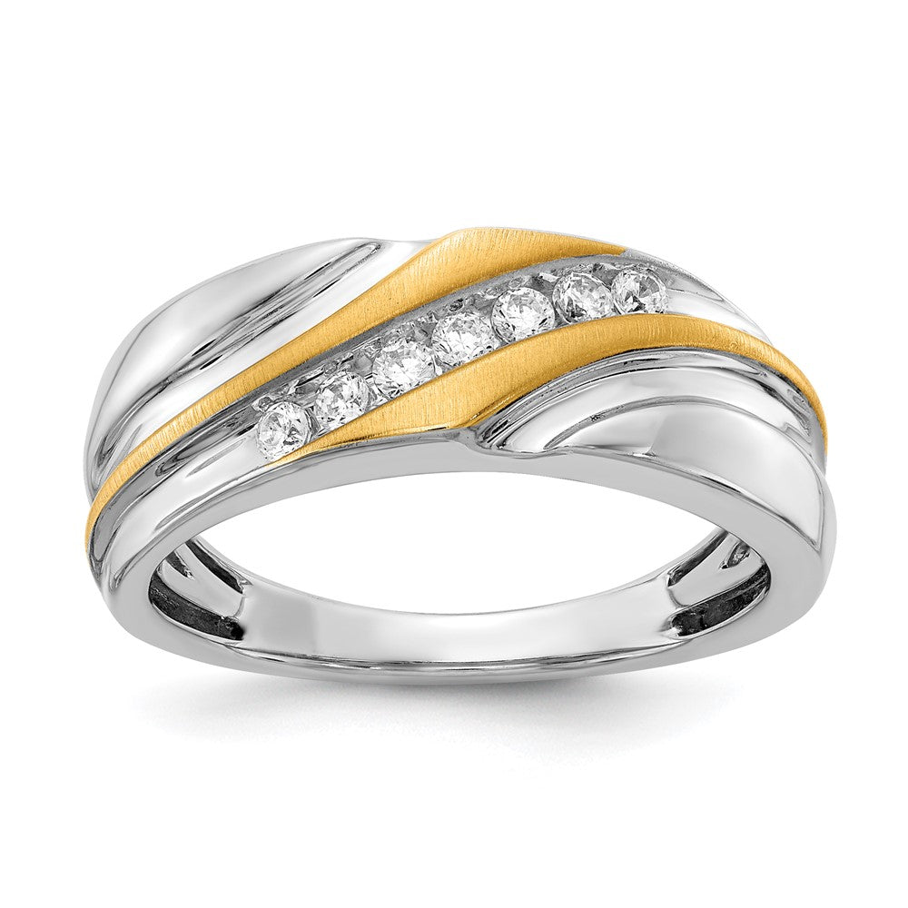 14K Two-Tone Lab Grown VS/SI FGH Dia Men's Ring