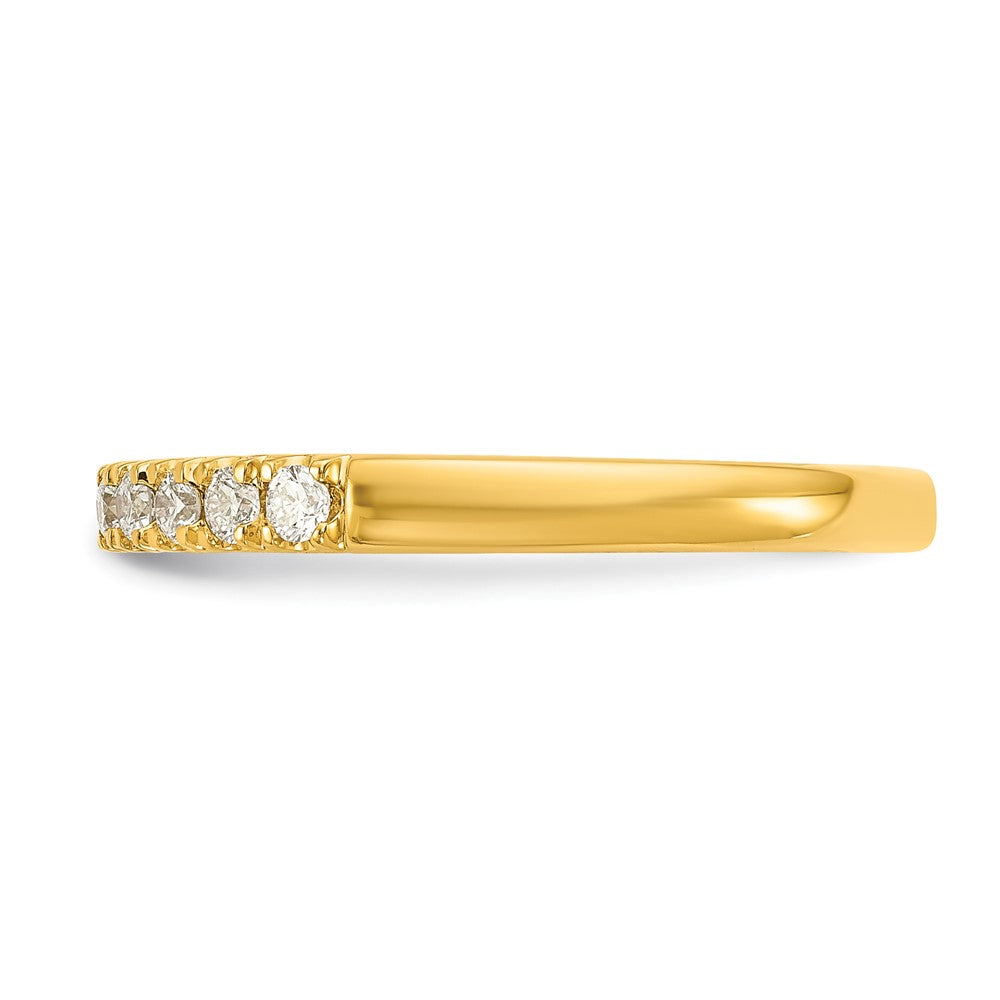 14K Gold Lab Grown Diamond VS/SI FGH 1/4ct Wedding Band