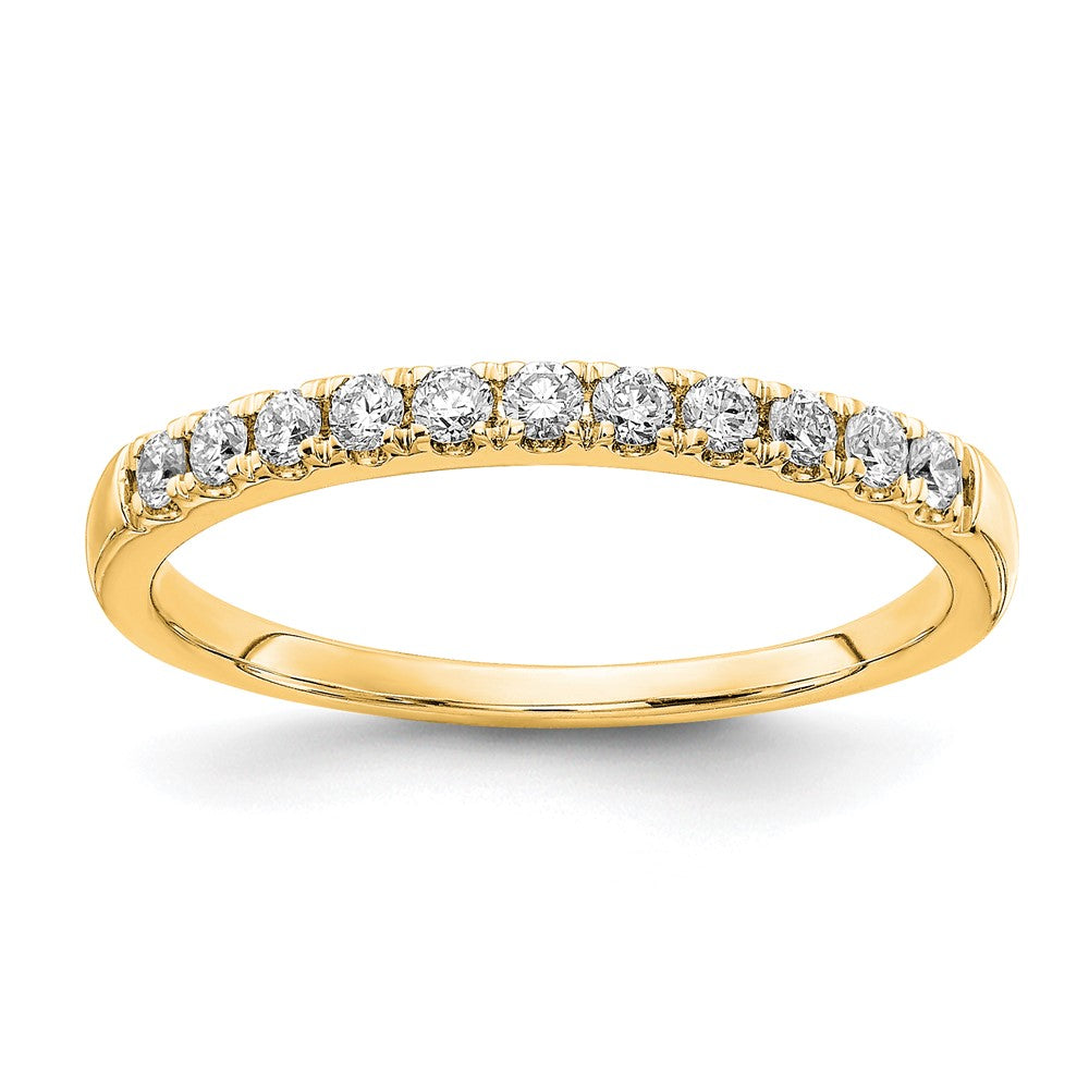 14K Gold Lab Grown Diamond VS/SI FGH 1/4ct Wedding Band