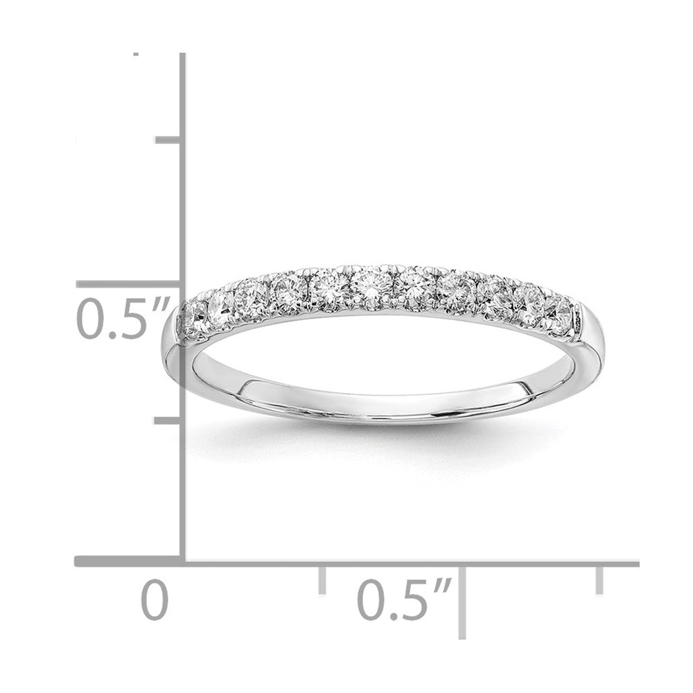 14K White Gold Lab Grown Diamond VS/SI FGH 1/3ct Wedding Band