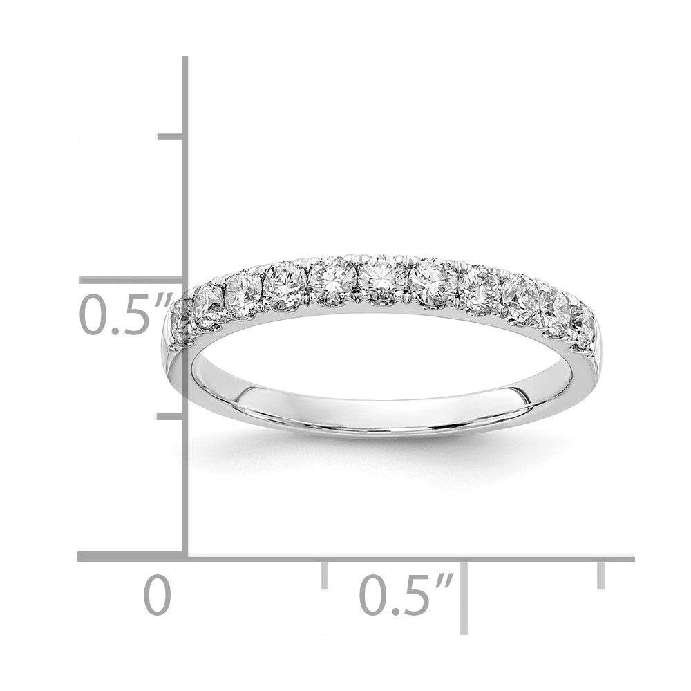 14K White Gold Lab Grown Diamond VS/SI FGH 1/2ct Wedding Band