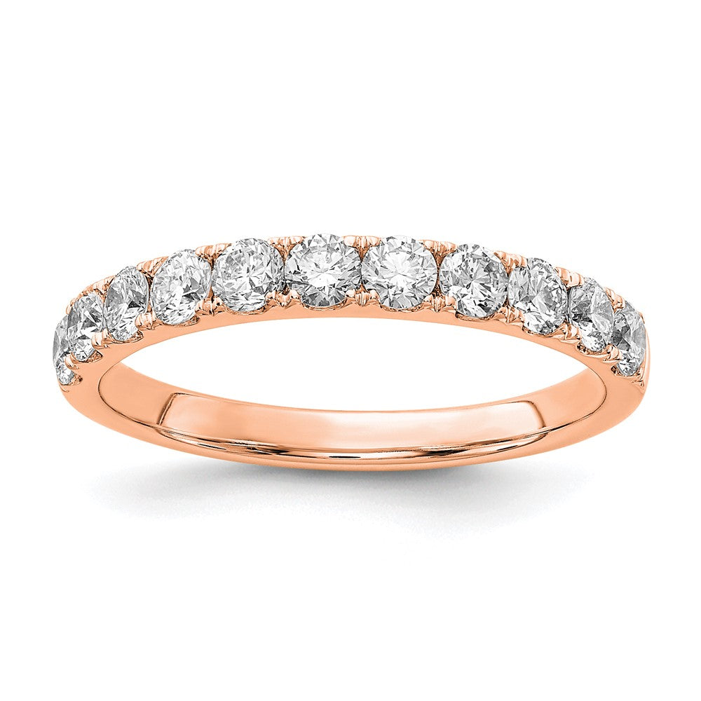 14K Rose Gold Lab Grown Diamond VS/SI FGH 3/4ct Wedding Band