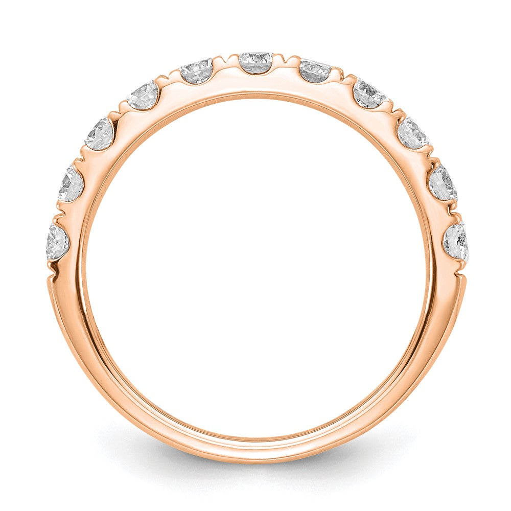 14K Rose Gold Lab Grown Diamond VS/SI FGH 1ct Wedding Band