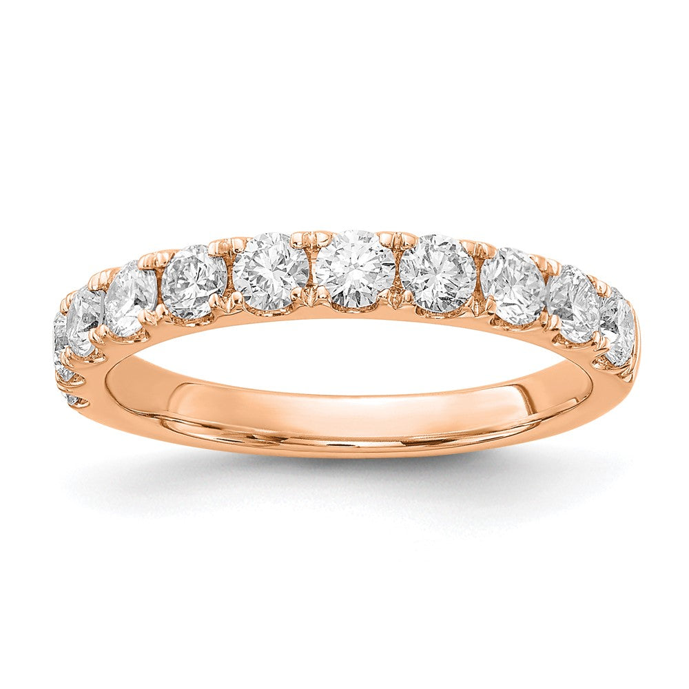 14K Rose Gold Lab Grown Diamond VS/SI FGH 1ct Wedding Band