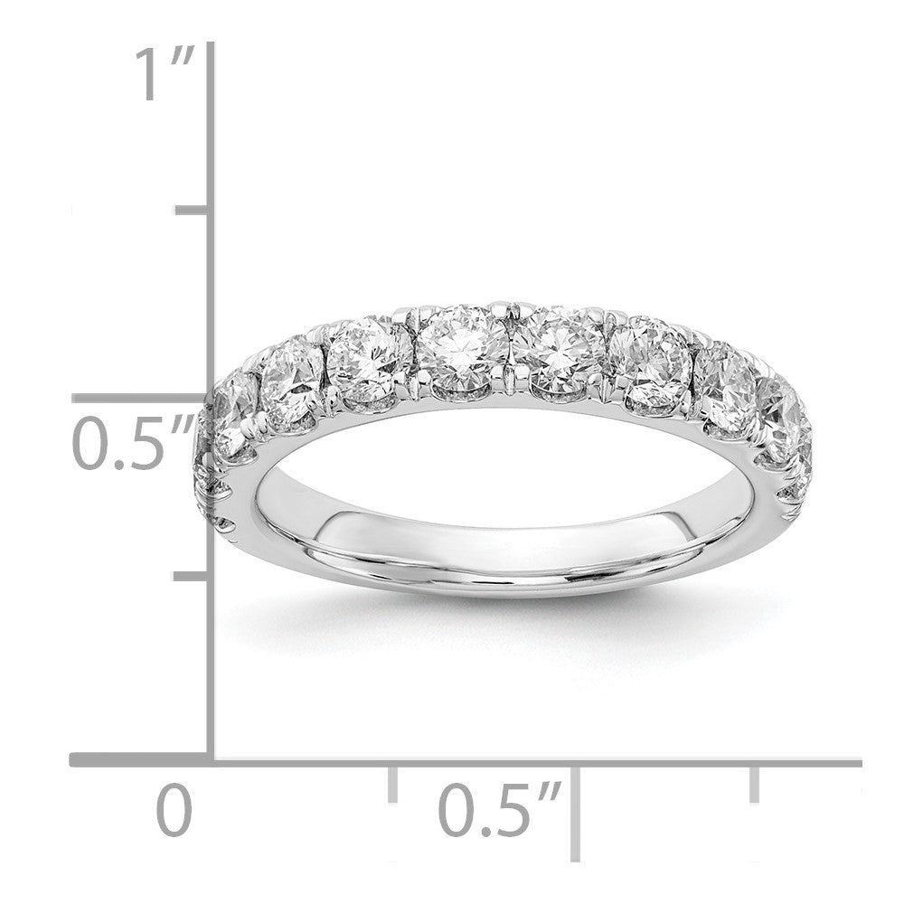 14K White Gold Lab Grown Diamond VS/SI FGH 1 1/2ct Wedding Band