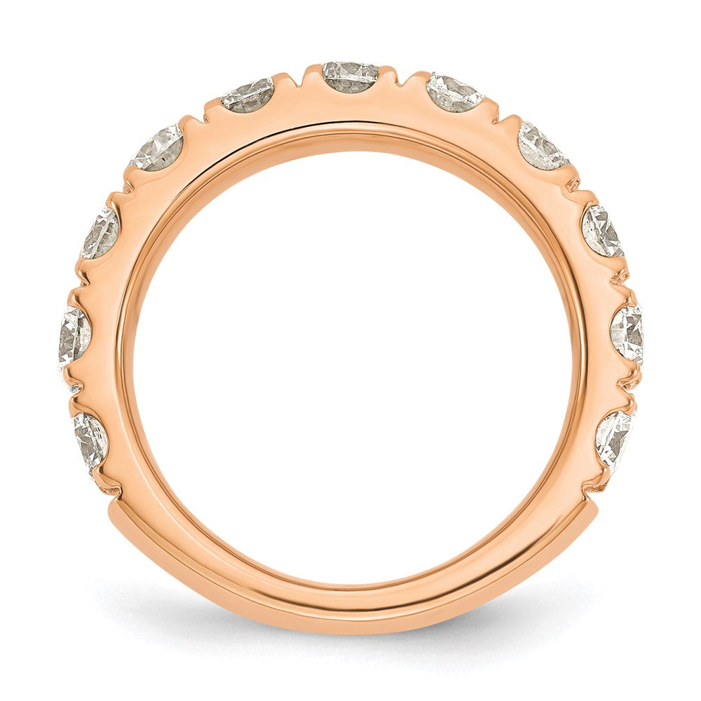 14K Rose Gold Lab Grown Diamond VS/SI FGH 2ct Wedding Band