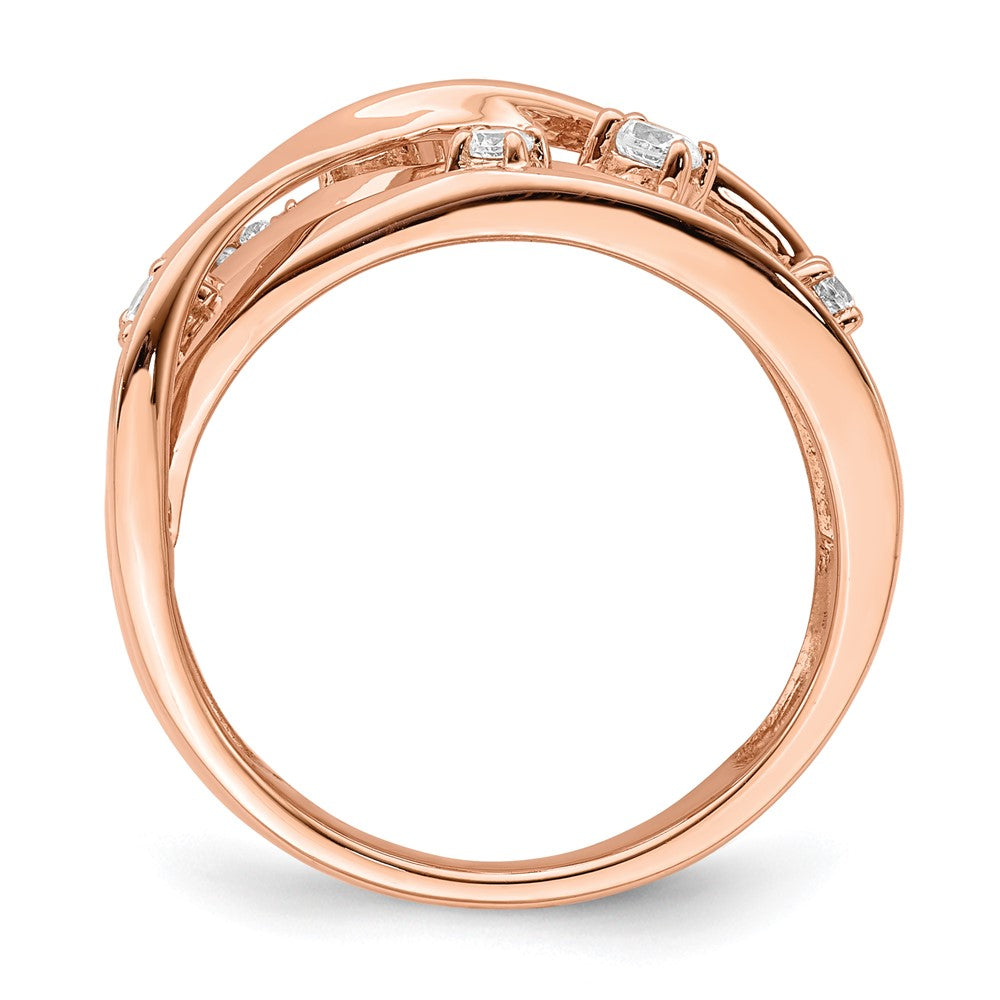 14K Rose Gold Lab Grown Diamond VS/SI FGH Ring