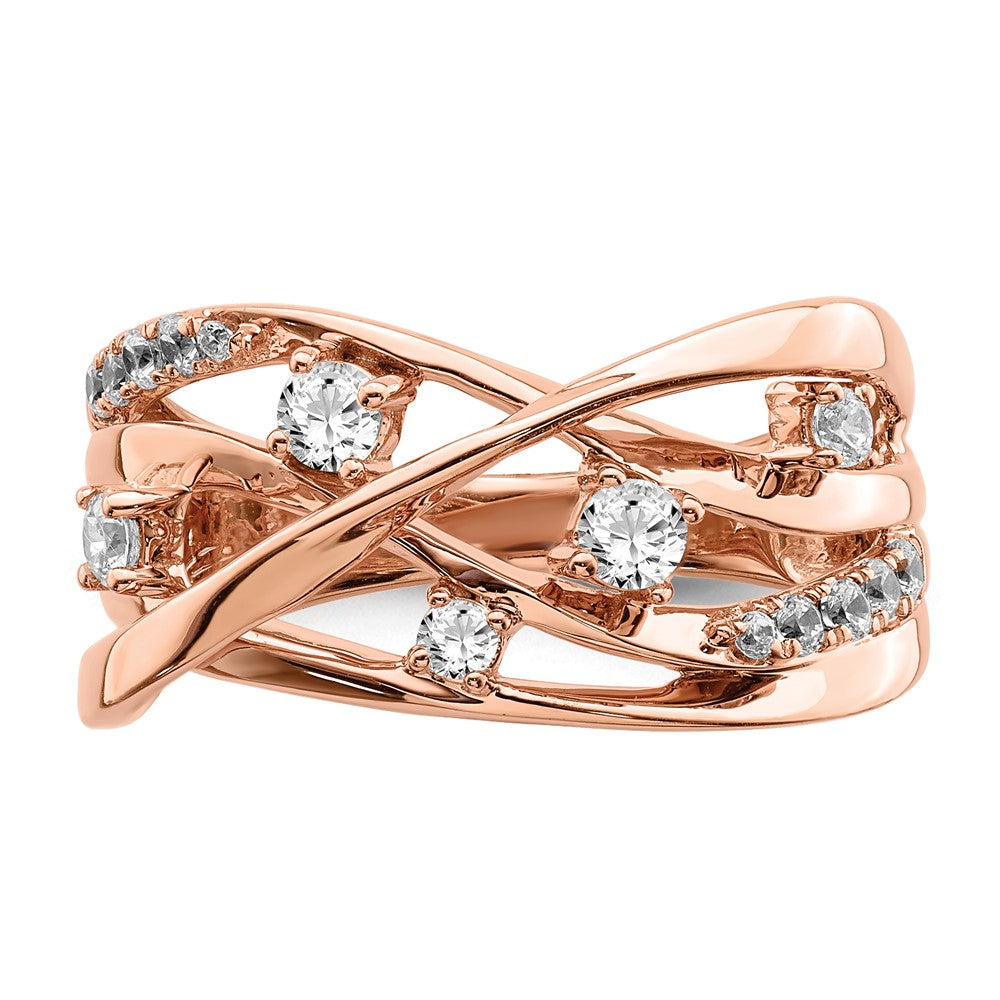 14K Rose Gold Lab Grown Diamond VS/SI FGH Ring