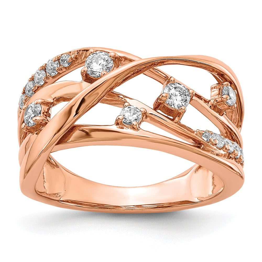 14K Rose Gold Lab Grown Diamond VS/SI FGH Ring