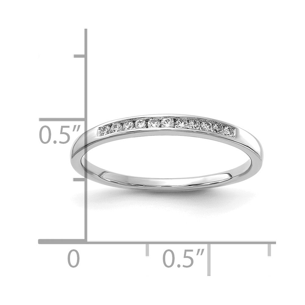 14kw Lab Grown Diamond VS DEF 1/10ct Channel Band