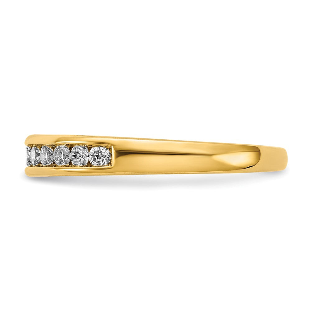 14K Lab Grown Diamond VS/SI FGH 11-Stone Channel Band