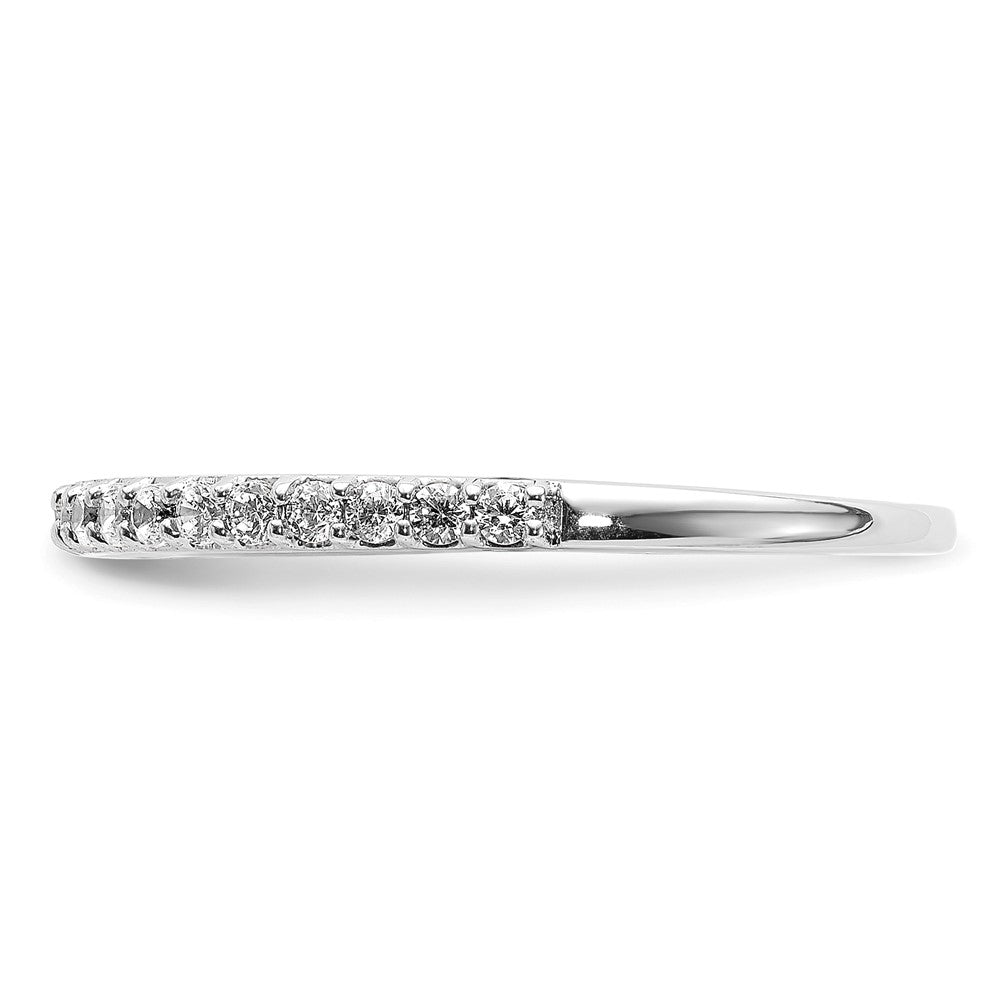 14K White Gold Polished Lab Grown Diamond VS/SI FGH Band