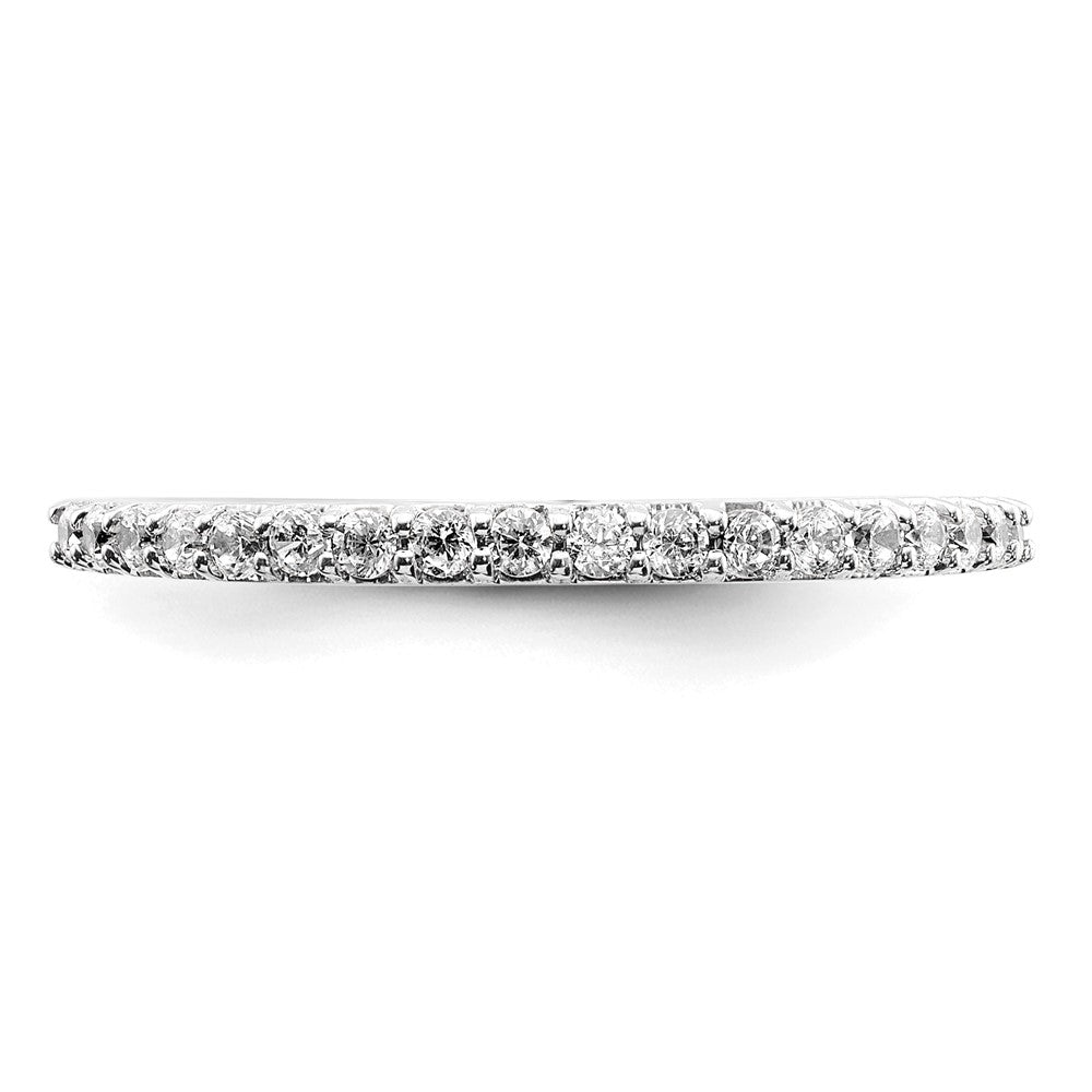 14K White Gold Polished Lab Grown Diamond VS/SI FGH Band