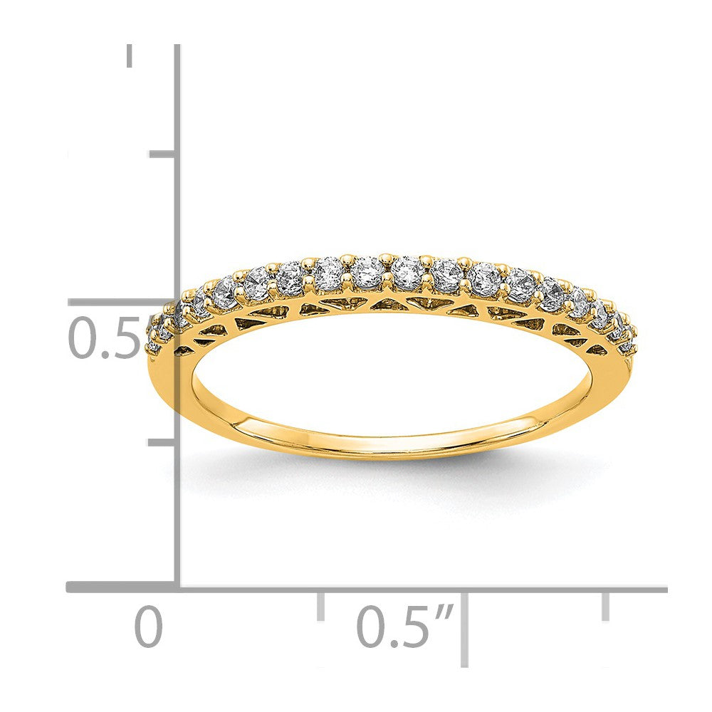 14K Polished Lab Grown Diamond VS/SI FGH Band