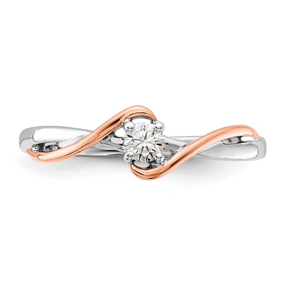 14K Two-Tone First Promise Lab Grown Diamond VS/SI FGH Promise Ring