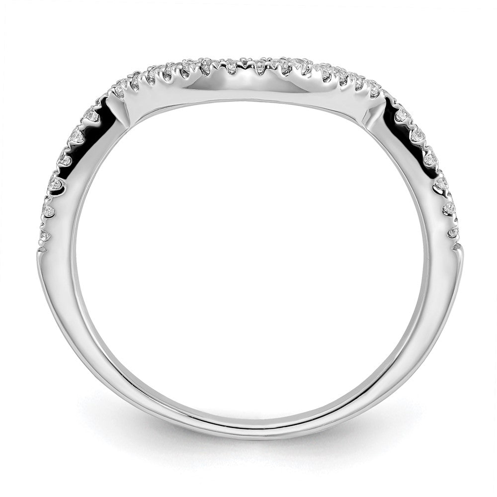 10K White Gold Lab Grown Diamond VS/SI FGH Wedding Band