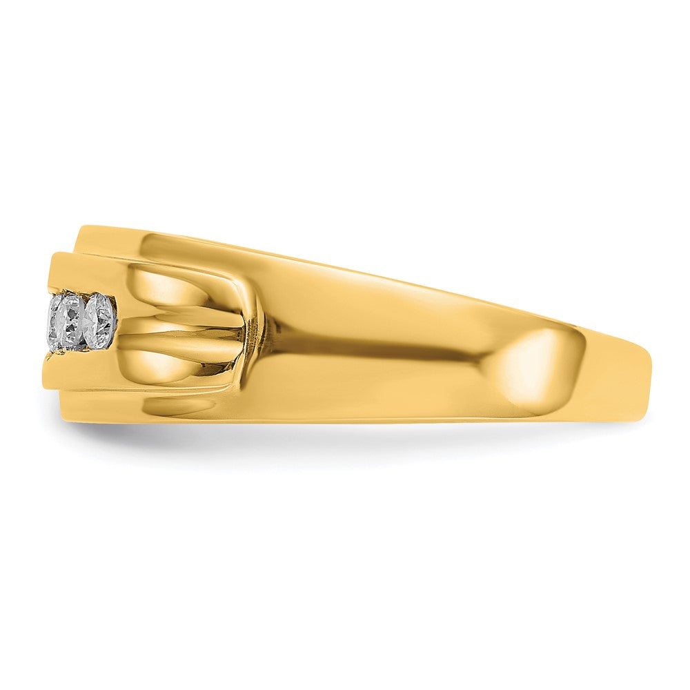 14K Lab Grown Diamond VS/SI FGH Mens Ring