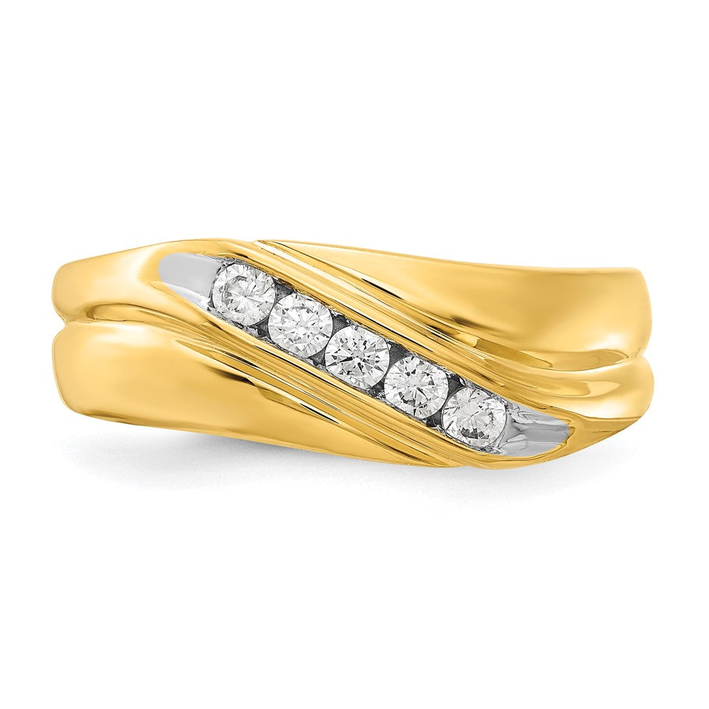 14K Lab Grown Diamond VS/SI FGH Mens Ring