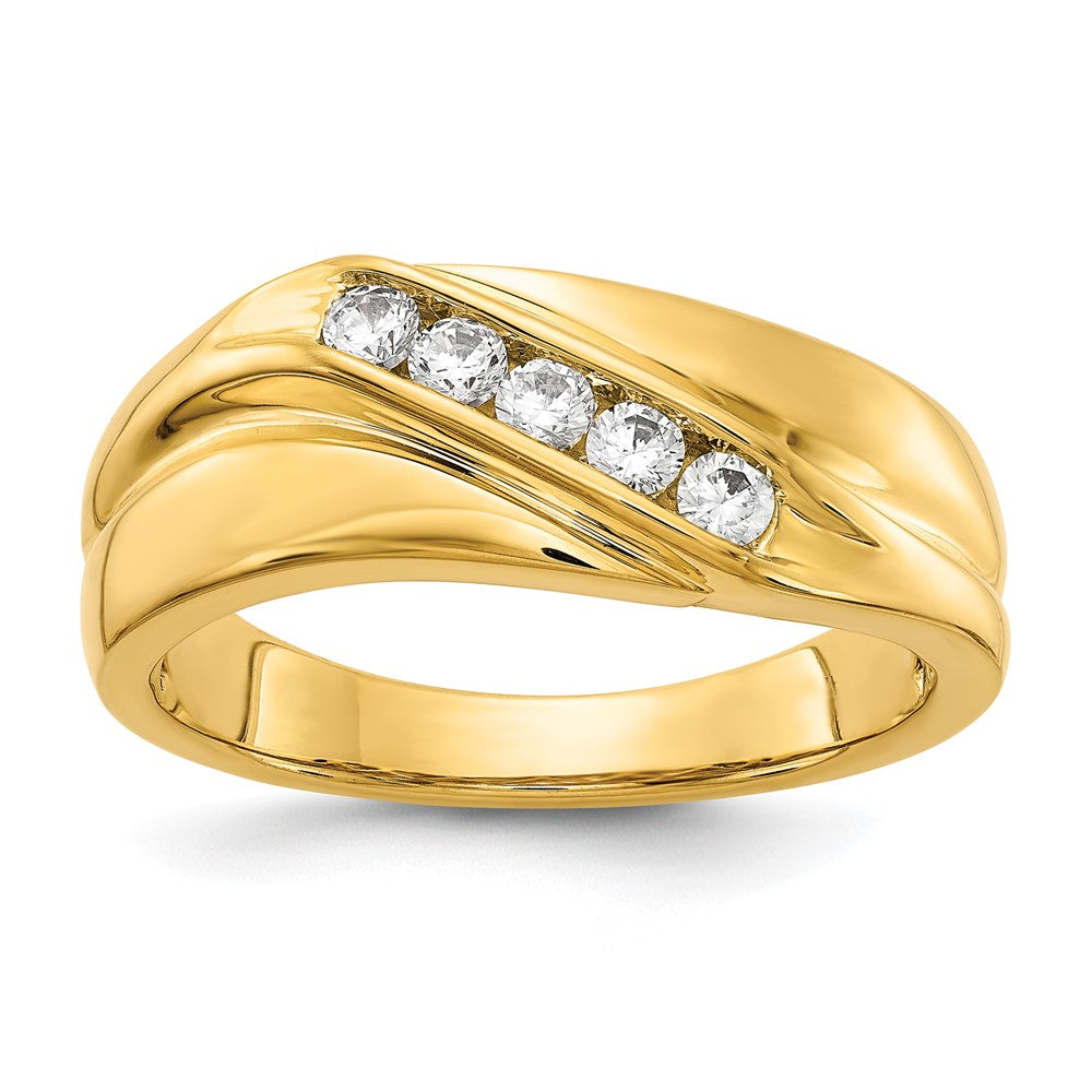 14K Lab Grown Diamond VS/SI FGH Mens Ring