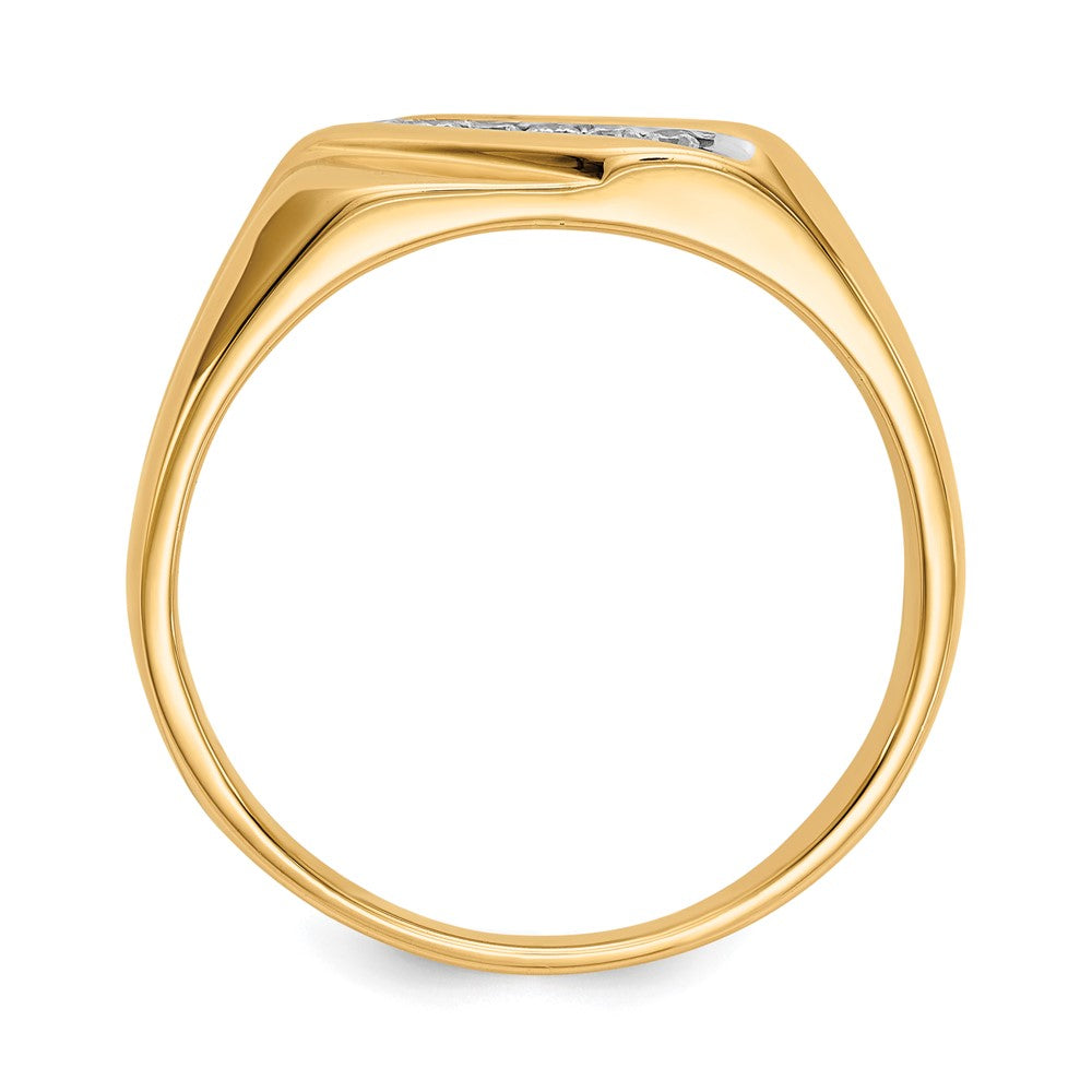 14K Lab Grown VS/SI FGH Dia Men's Ring