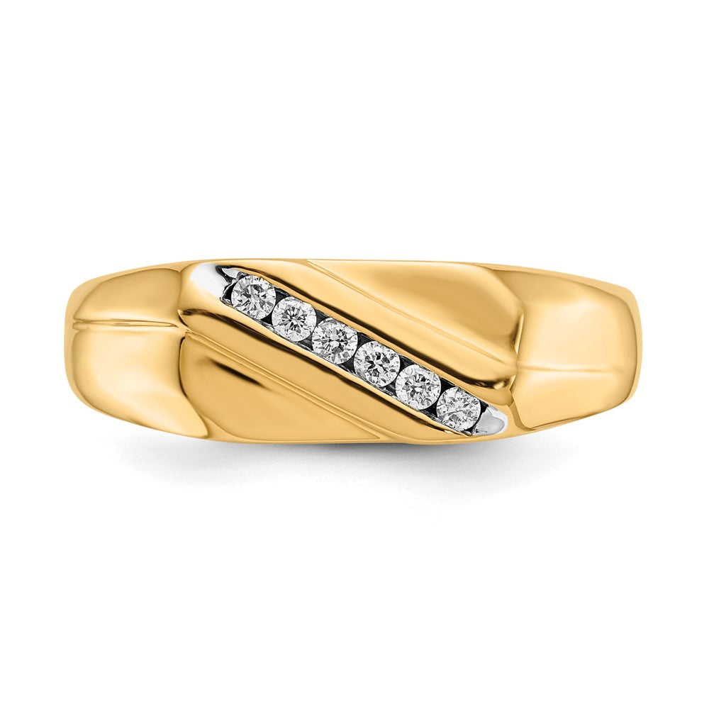 14K Lab Grown VS/SI FGH Dia Men's Ring