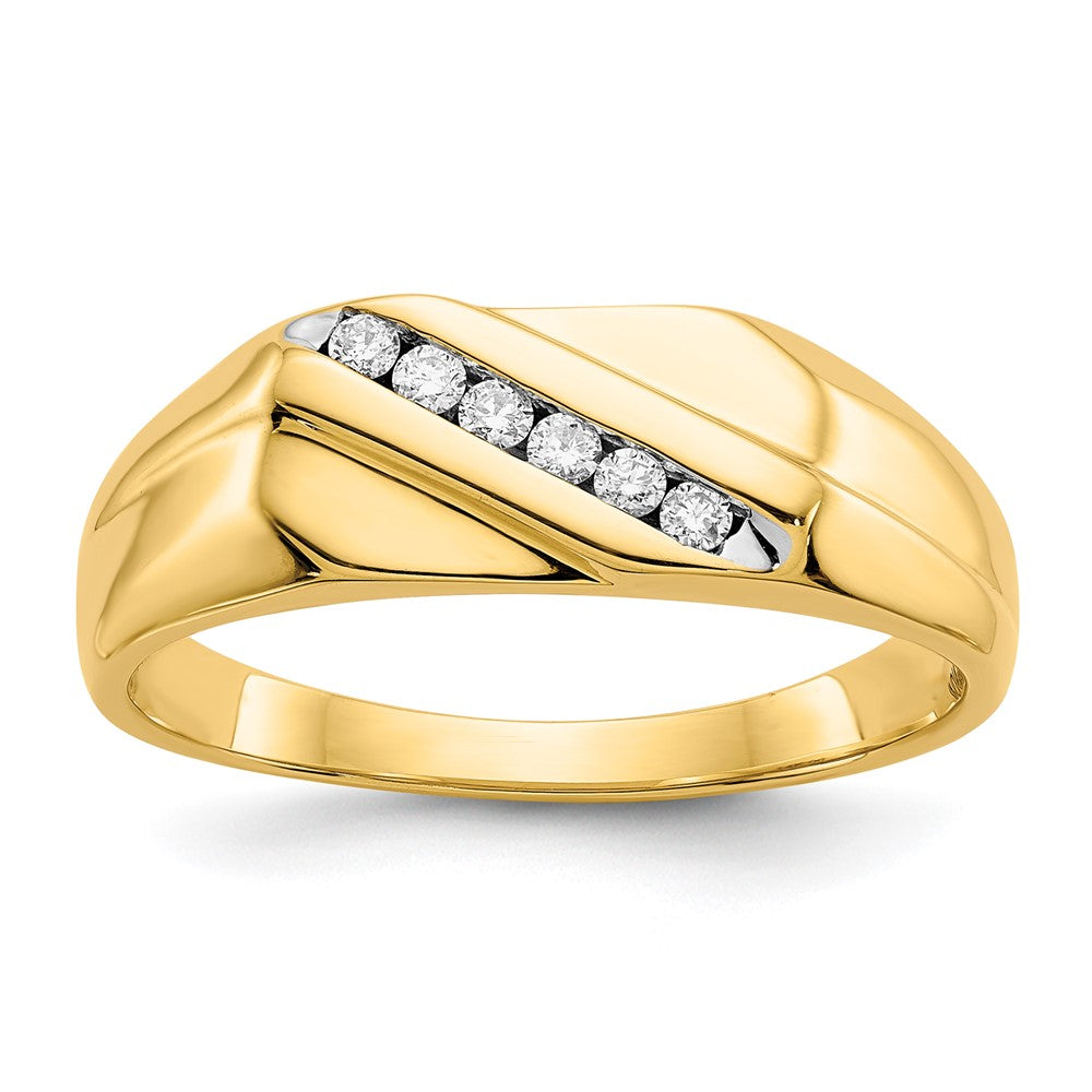 14K Lab Grown VS/SI FGH Dia Men's Ring