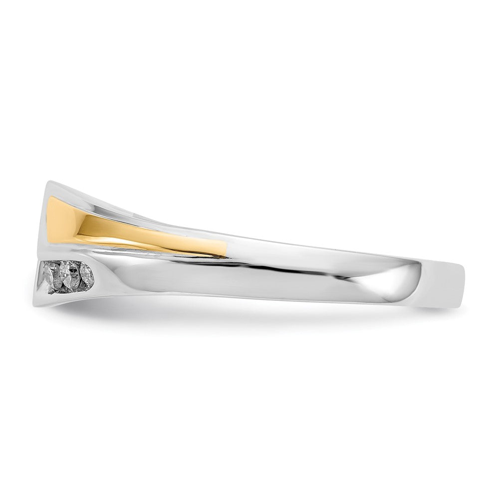 14K Two-Tone Lab Grown Diamond VS/SI FGH Mens Ring