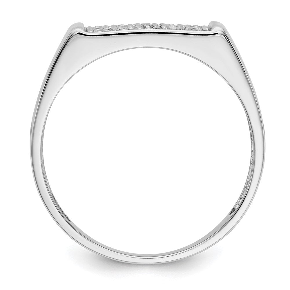 14K White Gold Lab Grown VS/SI FGH Dia Men's Ring