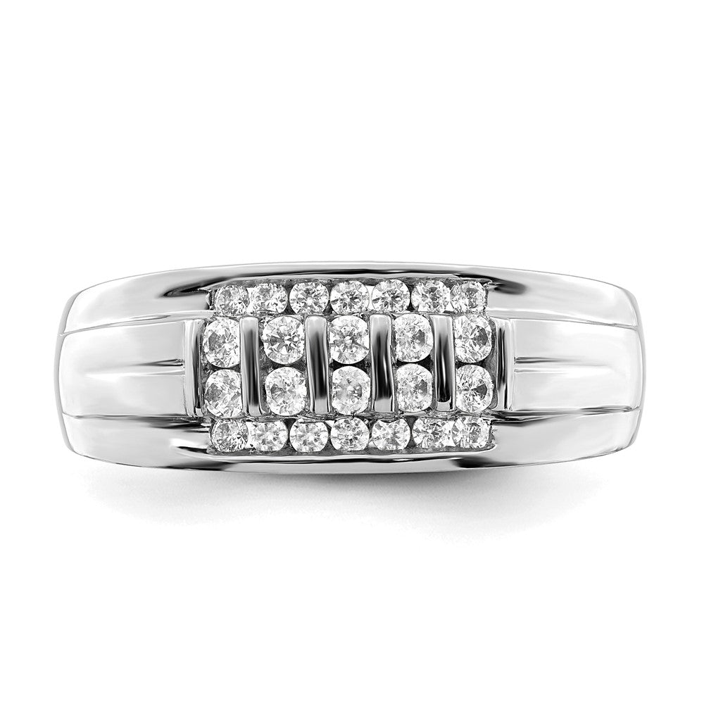 10K White Gold Lab Grown Diamond VS/SI FGH Men's Ring