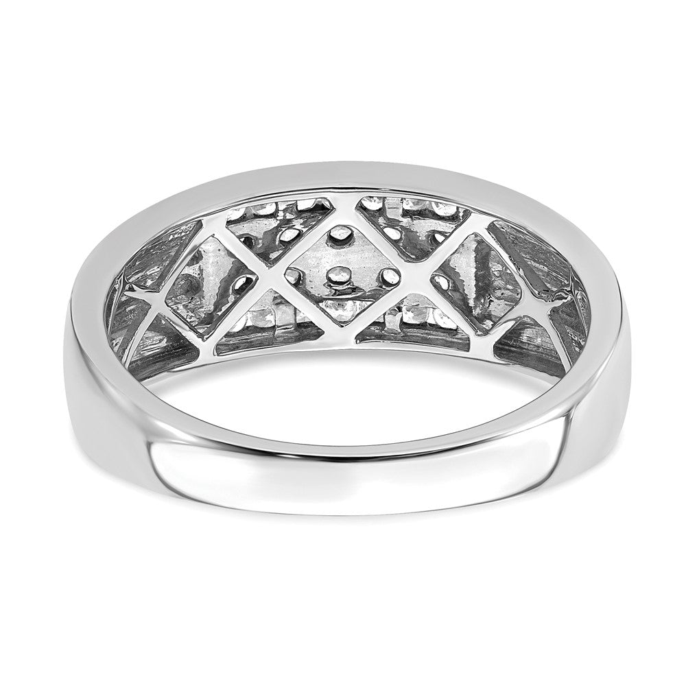 10K White Gold Lab Grown Diamond VS/SI FGH Men's Ring