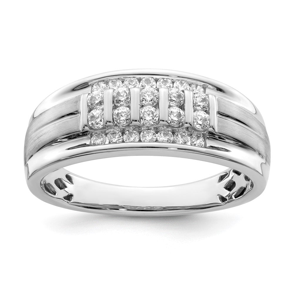 10K White Gold Lab Grown Diamond VS/SI FGH Men's Ring