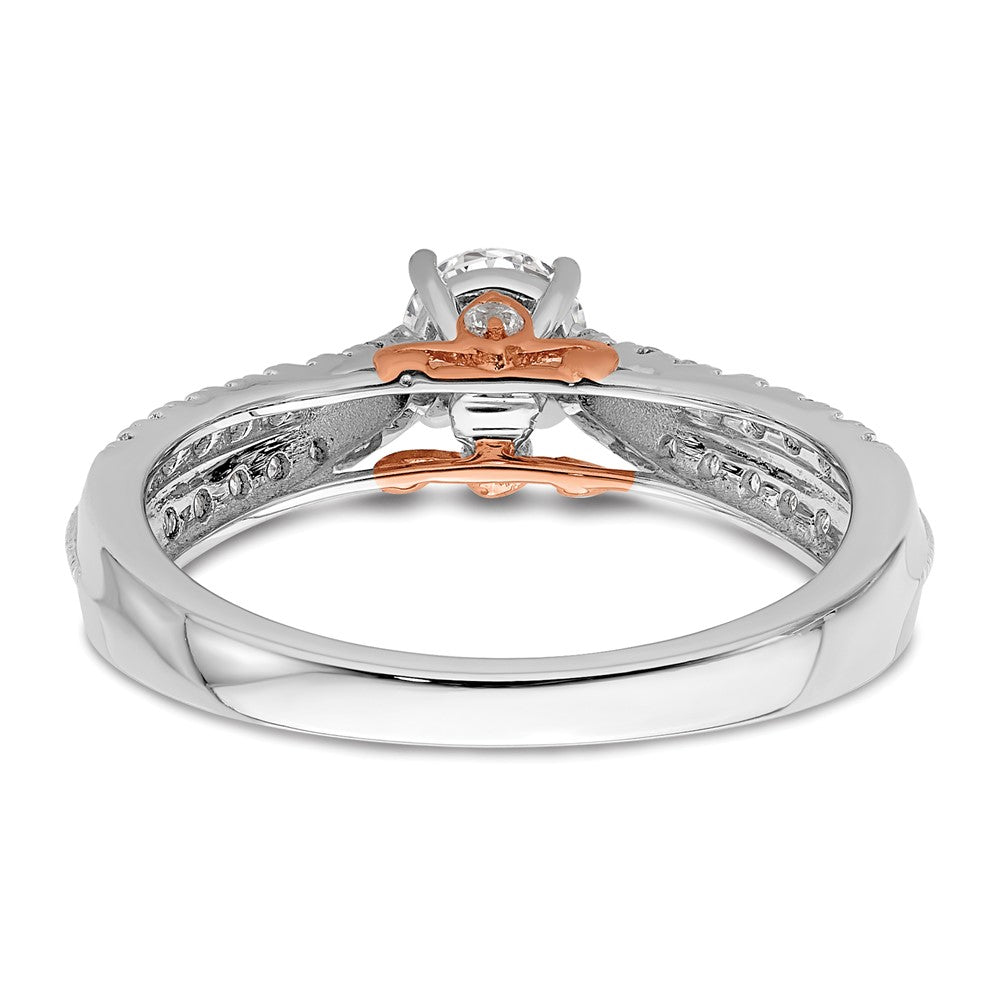 14K Two-Tone Lab Grown Diamond VS/SI FGH Complete Engagement Ring