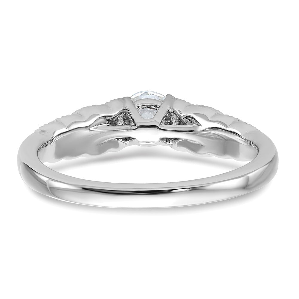 14K White Gold Lab Grown Diamond VS/SI FGH Complete Engagement Ring