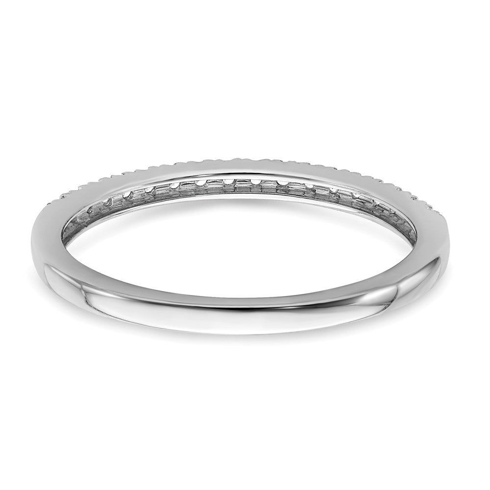 14K White Gold Pure Serenity Lab Grown VS/SI FGH Dia Wedding Band