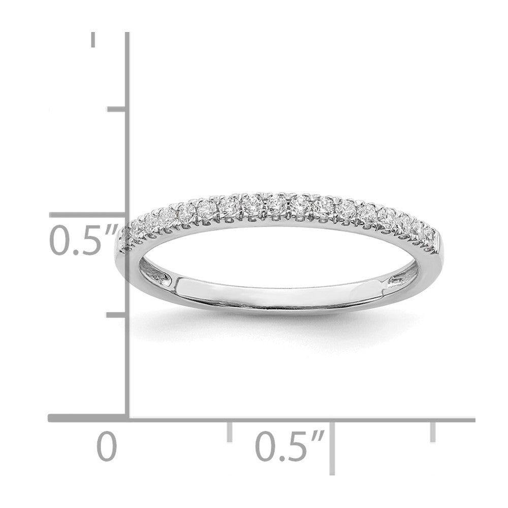 14K White Gold Pure Serenity Lab Grown VS/SI FGH Dia Wedding Band