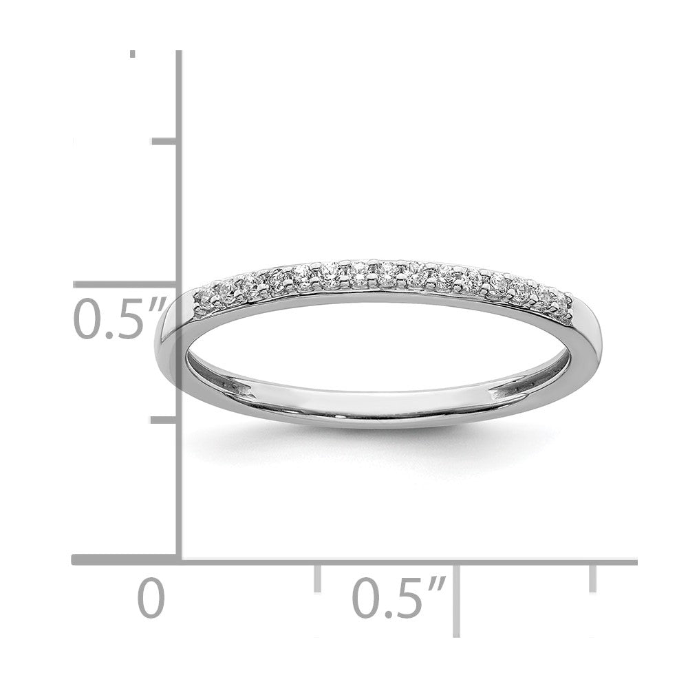 10K White Gold Lab Grown VS/SI FGH Dia Band