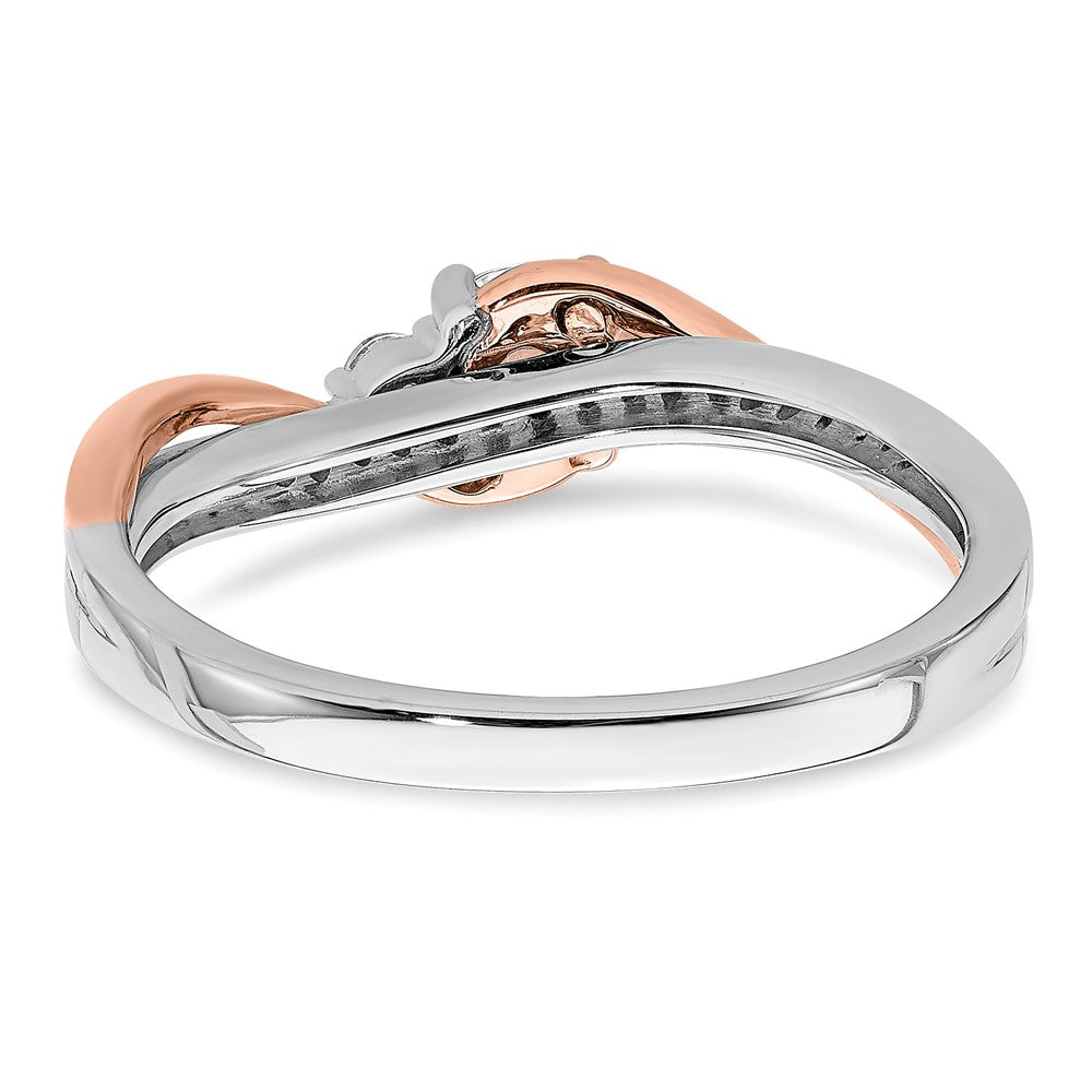 10K Two-Tone Lab Grown VS/SI FGH Dia Complete Engagement Ring