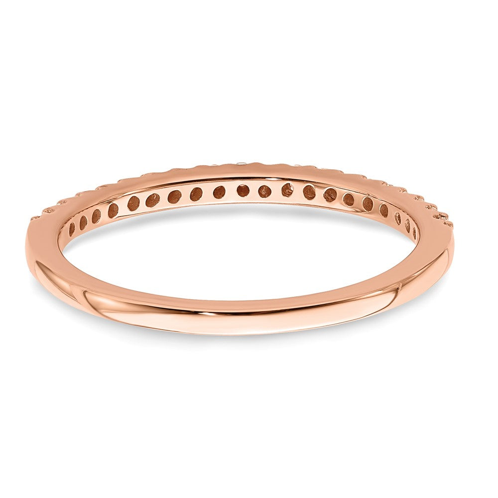 14K Rose Gold Lab Grown VS/SI FGH Dia Band