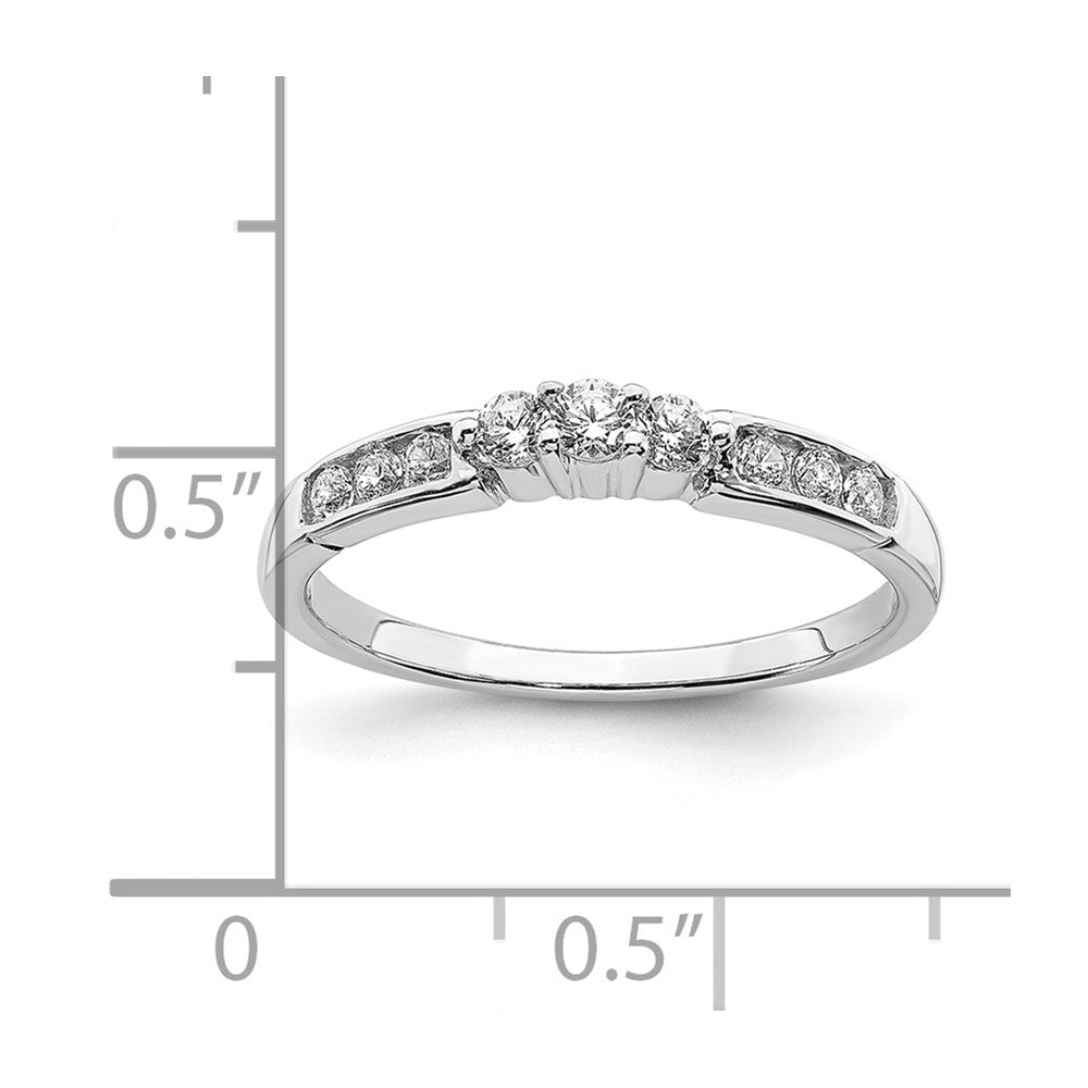 14K White Gold Lab Grown Diamond VS/SI FGH Band