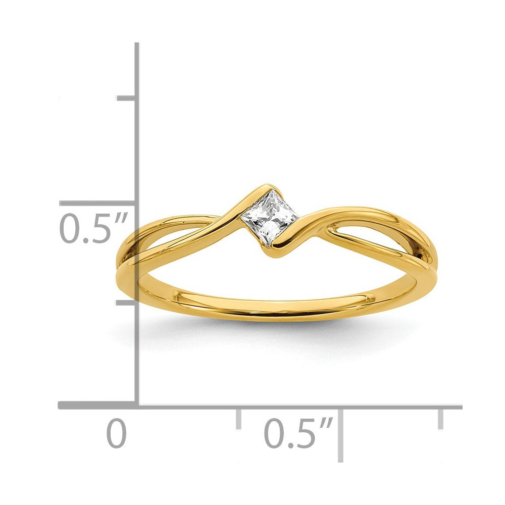 14K First Promise Lab Grown Diamond VS/SI FGH Promise Ring