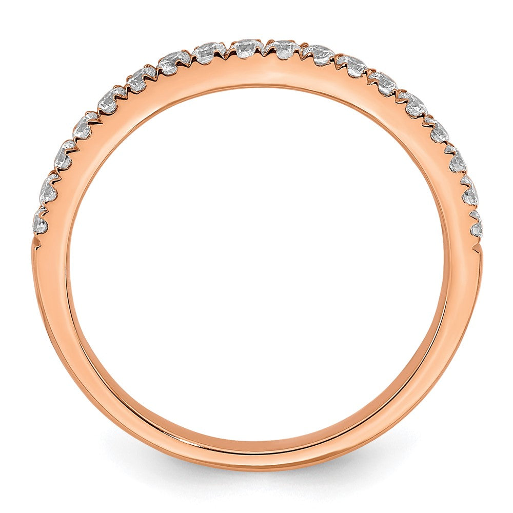 10K Rose Gold Lab Grown Diamond VS/SI FGH Wedding Band