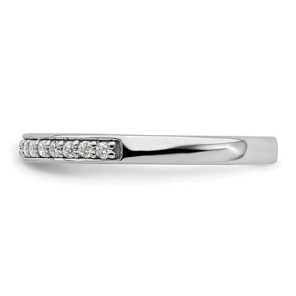 10K White Gold Lab Grown Diamond VS/SI FGH Wedding Band