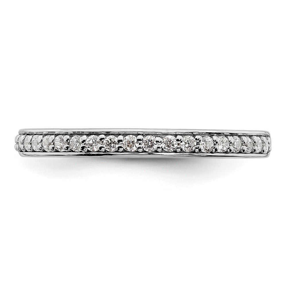 10K White Gold Lab Grown Diamond VS/SI FGH Wedding Band