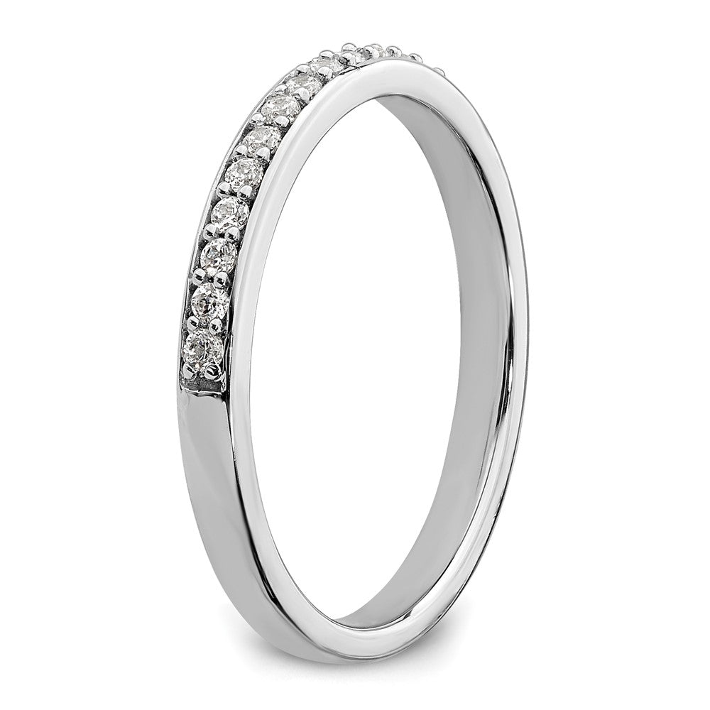 10K White Gold Lab Grown Diamond VS/SI FGH Wedding Band